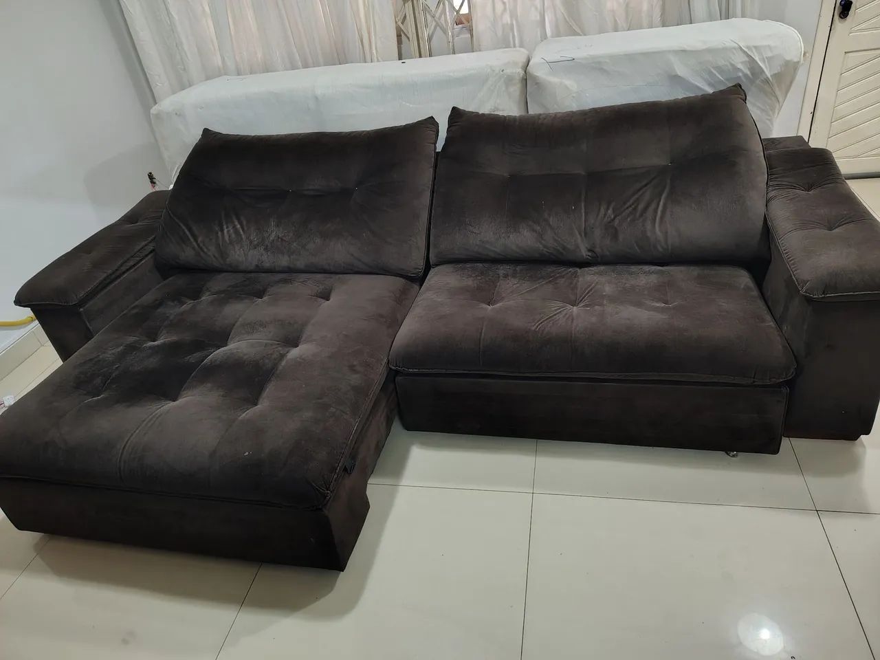 Sofá Retrátil 2,95mt - Superconfortável e Espaçoso! - Foto 5