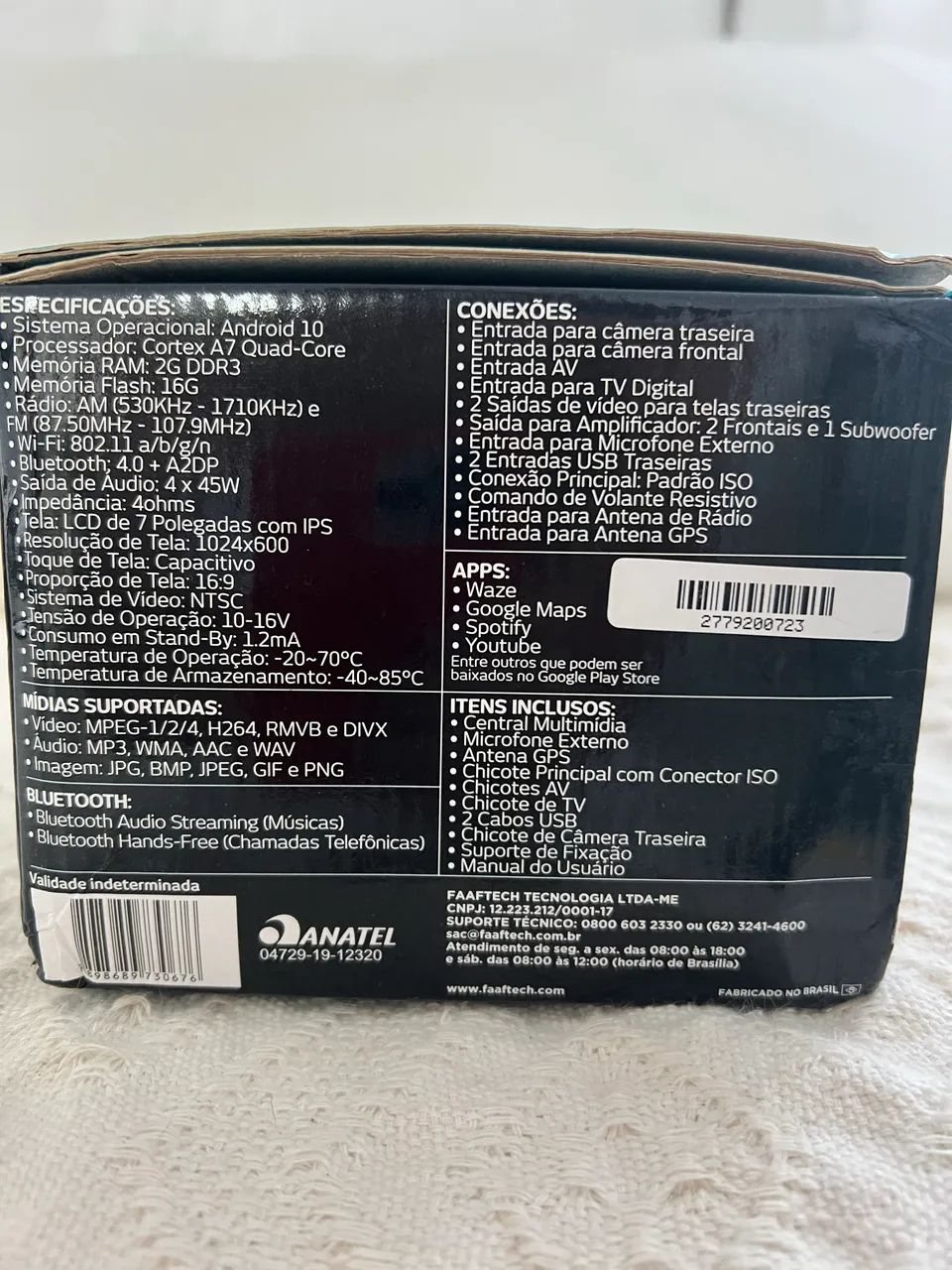 Central Multimídia Android 10 Faaftech 7? IPS | GPS | Wi-Fi | Bluetooth | R$ 490 - Foto 5