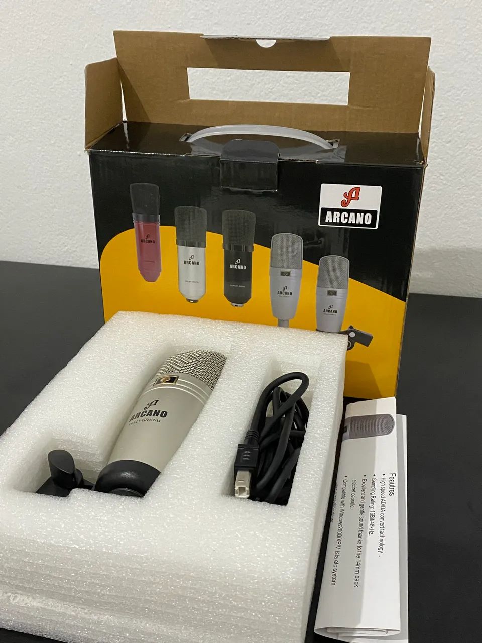 Microfone condensador USB Arcano PALLI-GRAY-U - Foto 2