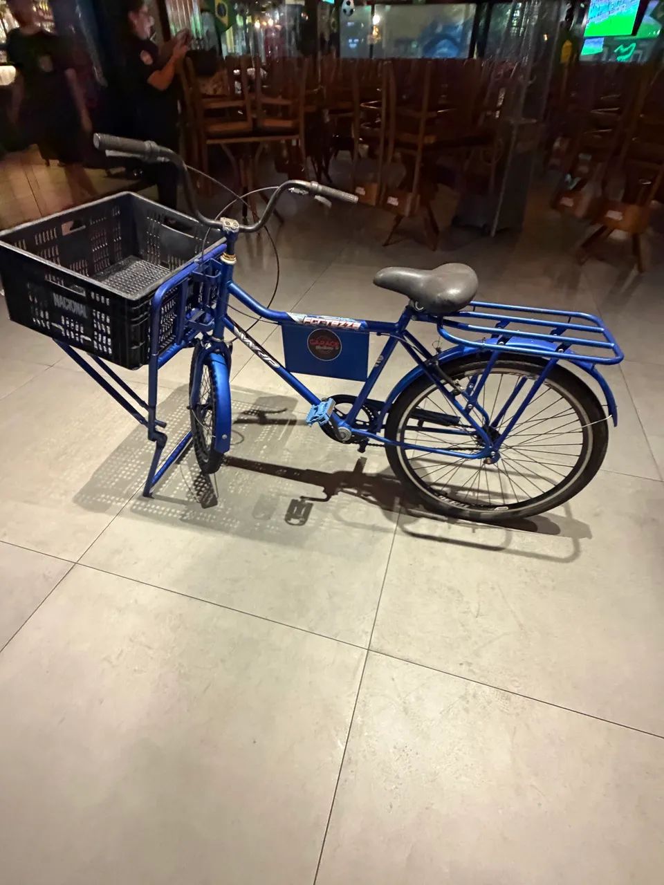  Bicicleta de Carga Fortezza com Cestão Frontal e Bagageiro Reforçado - Foto 5