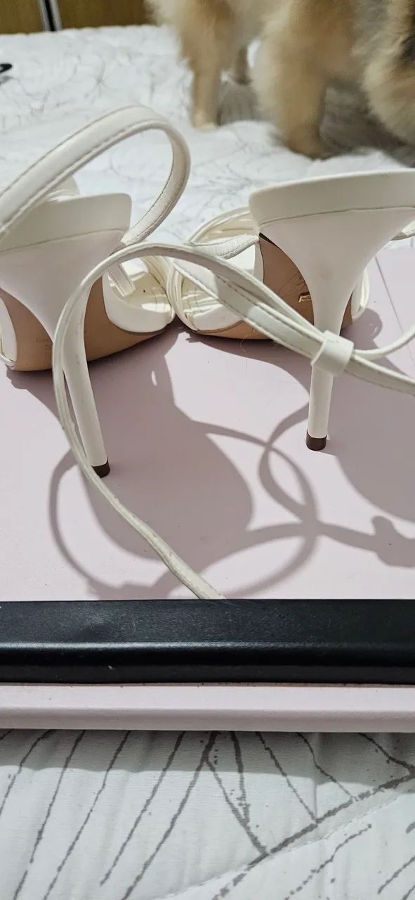 Sandália Bico Folha Off-White ? Arezzo - Foto 3