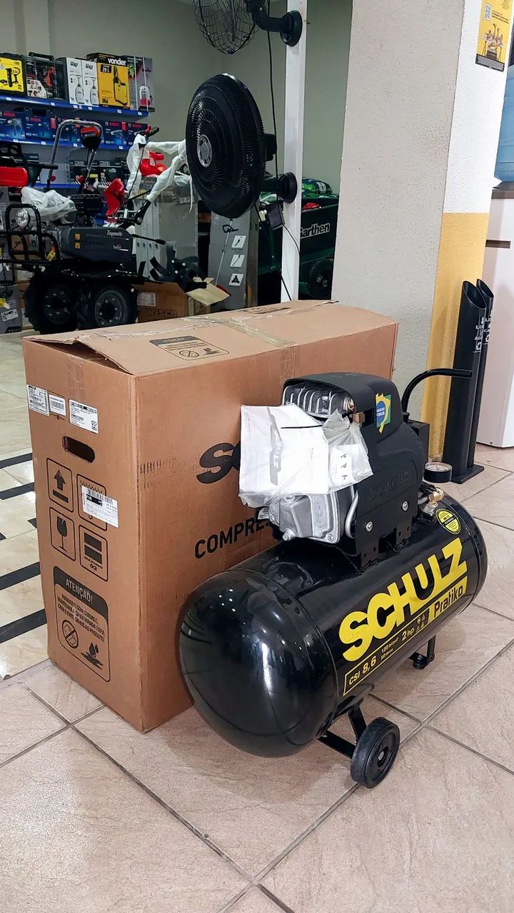 Compressor de ar 50L 2.0hp 8.7pcm Schulz (Loja/Novo) - Foto 4