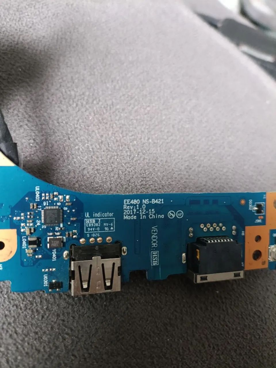 placa filha I/O (entrada/saída) original  modelos E480, E485 e E490 - Foto 3