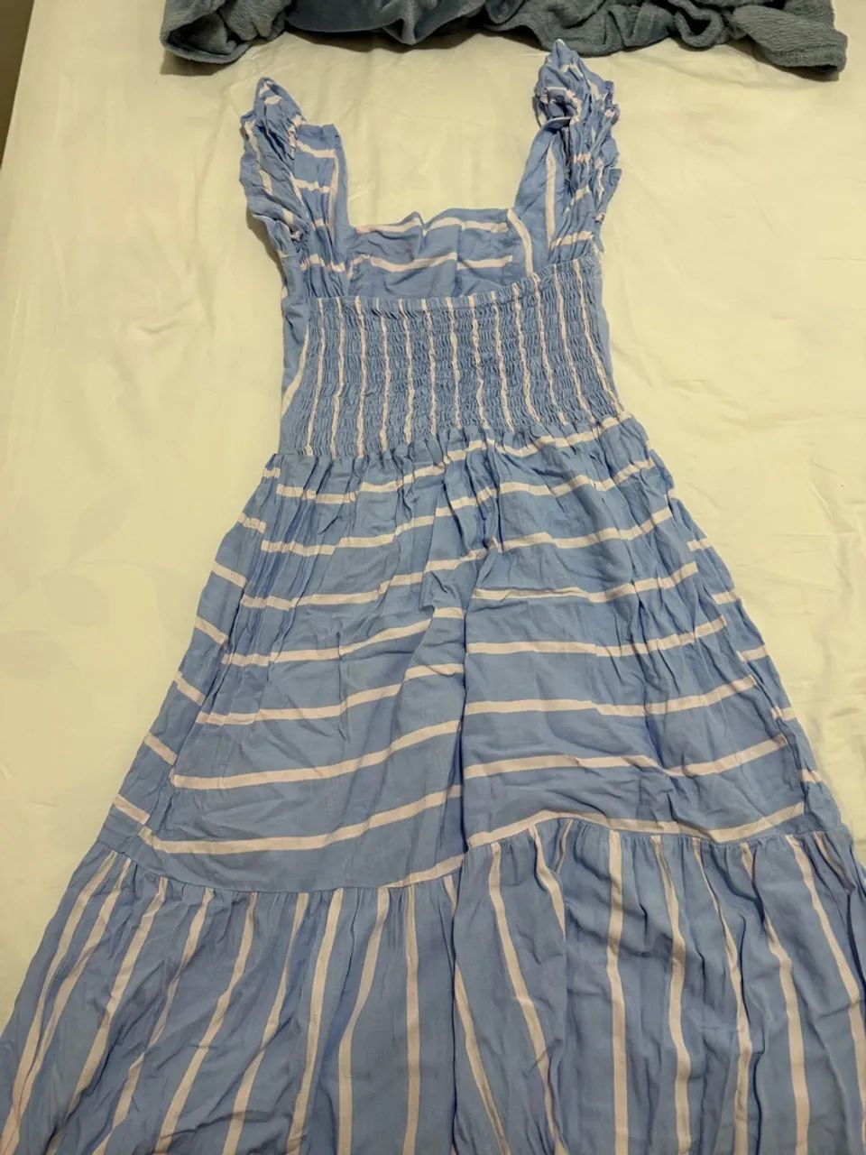 Vestido azul longo, bom pra grávida  - Foto 2
