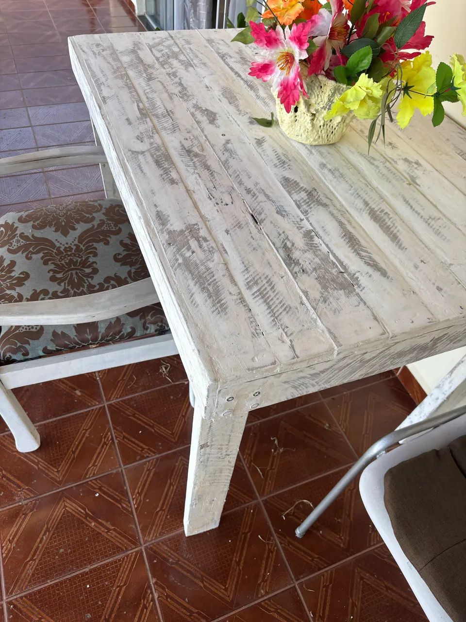 Mesa de madeira pinos   - Foto 2