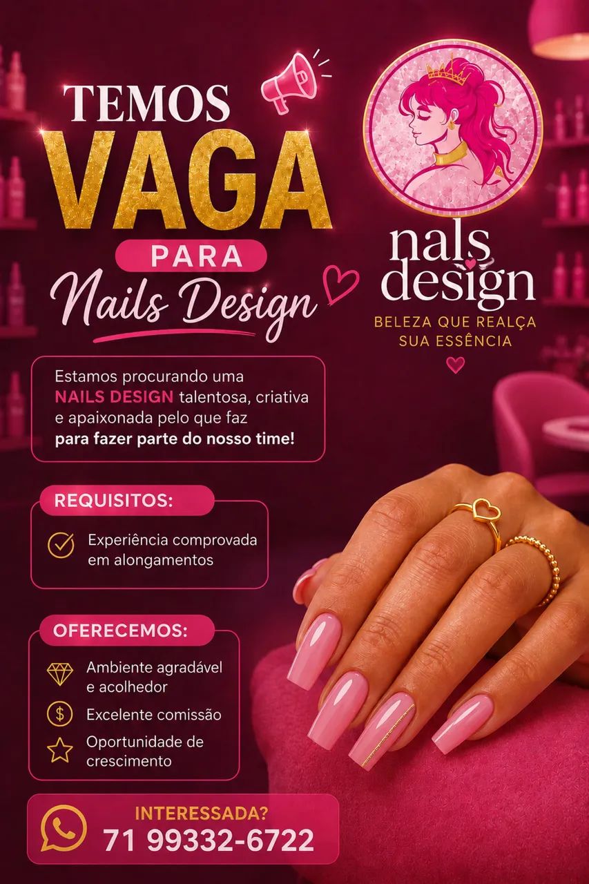 Vaga para manicure 