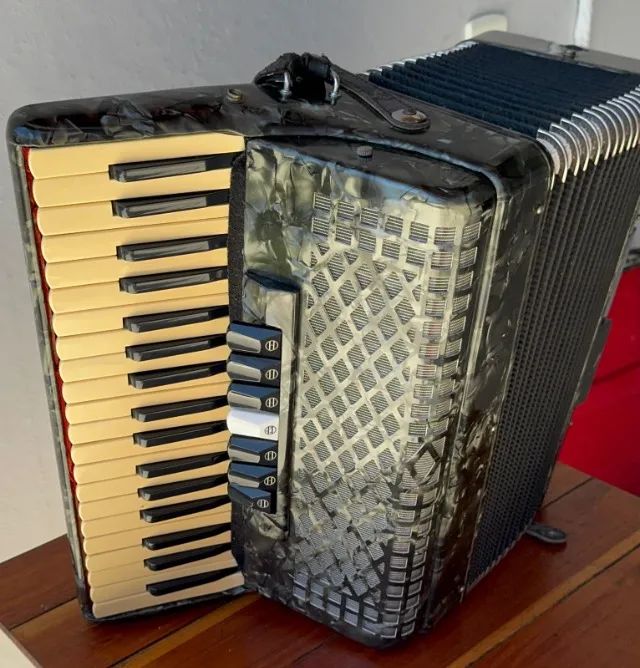 Acordeon Michael 80 Baixos com Case e Alças - Foto 4