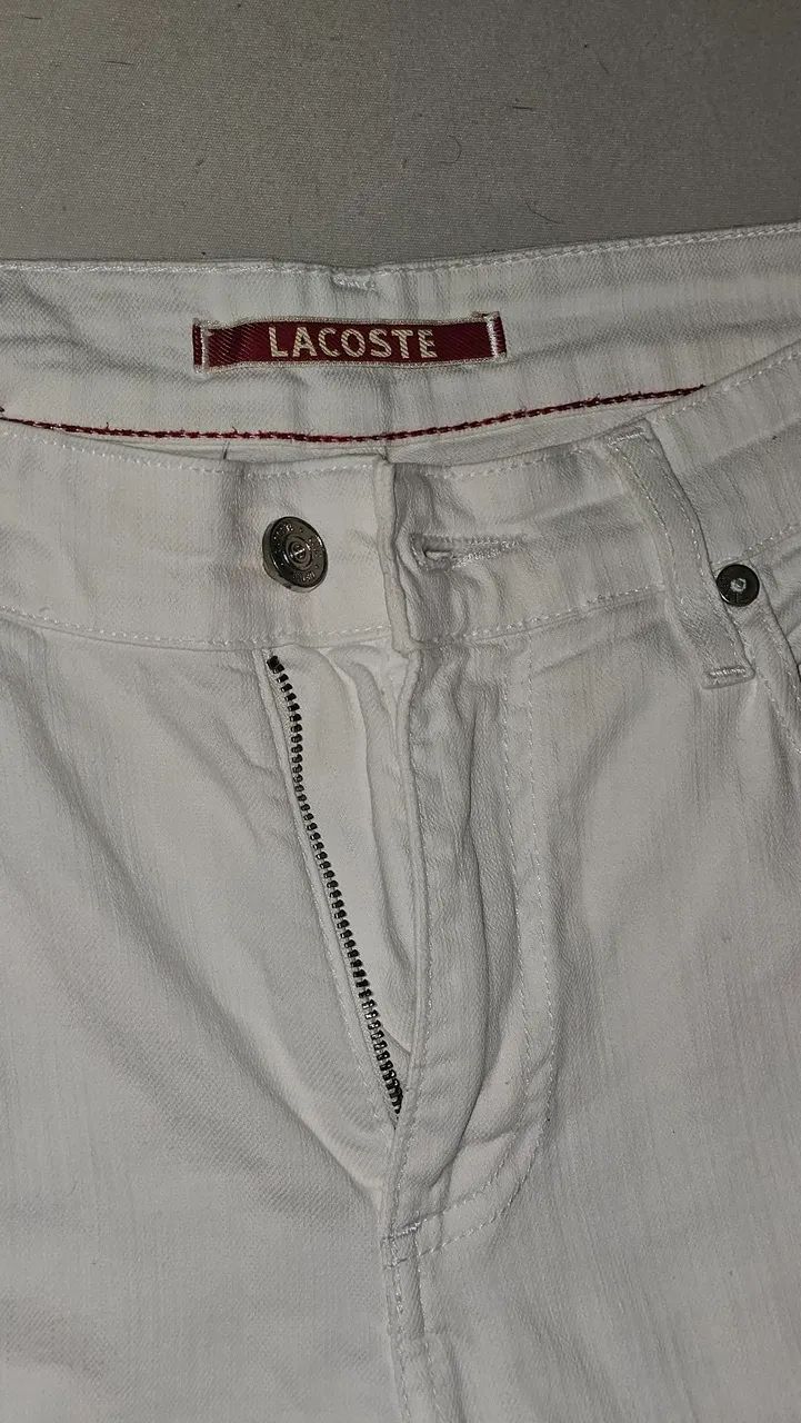 Calça Branca Lacoste L!VE Original - Slim Fit - Foto 2
