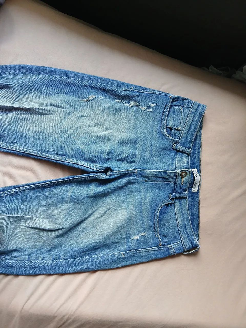 calça jeans zara azul clara - Foto 2