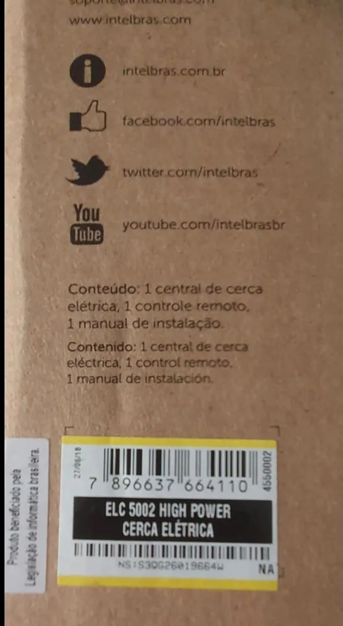 Cerca elétrica intelbras 