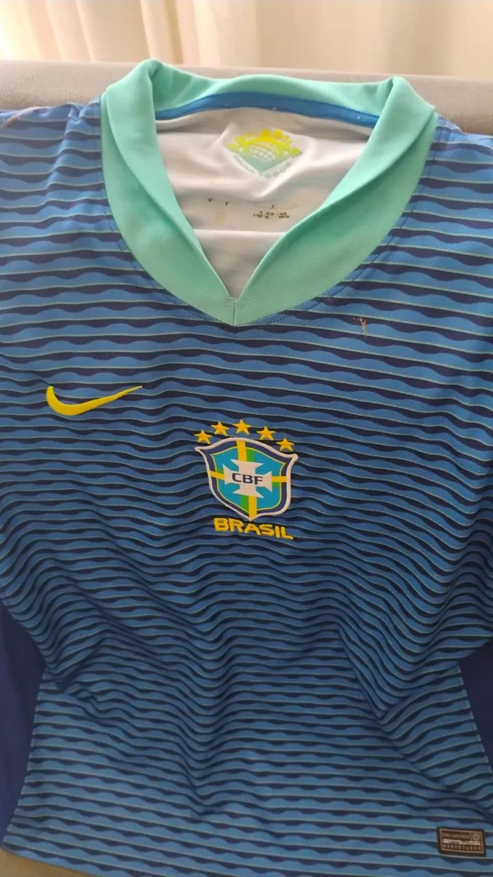 Camisa do Brasil Azul - Foto 2