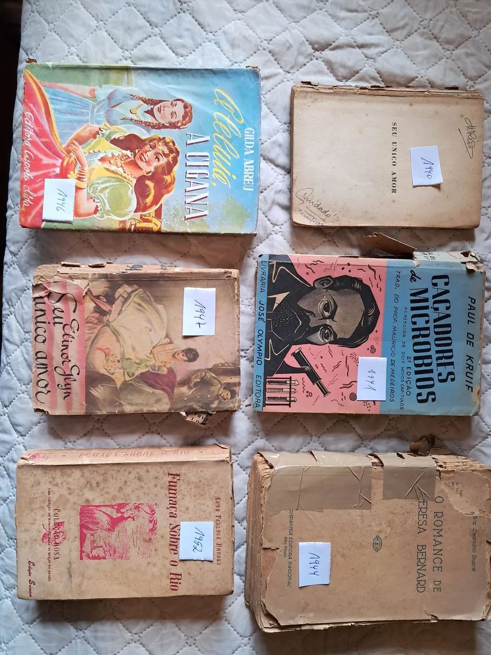CONJUNTO DE 06 LIVROS ANTIGOS