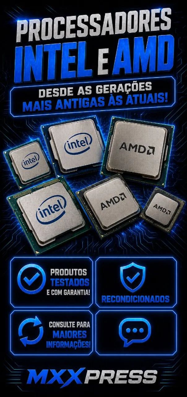 Processadores para PC e  NOTEBOOK vários modelos 
