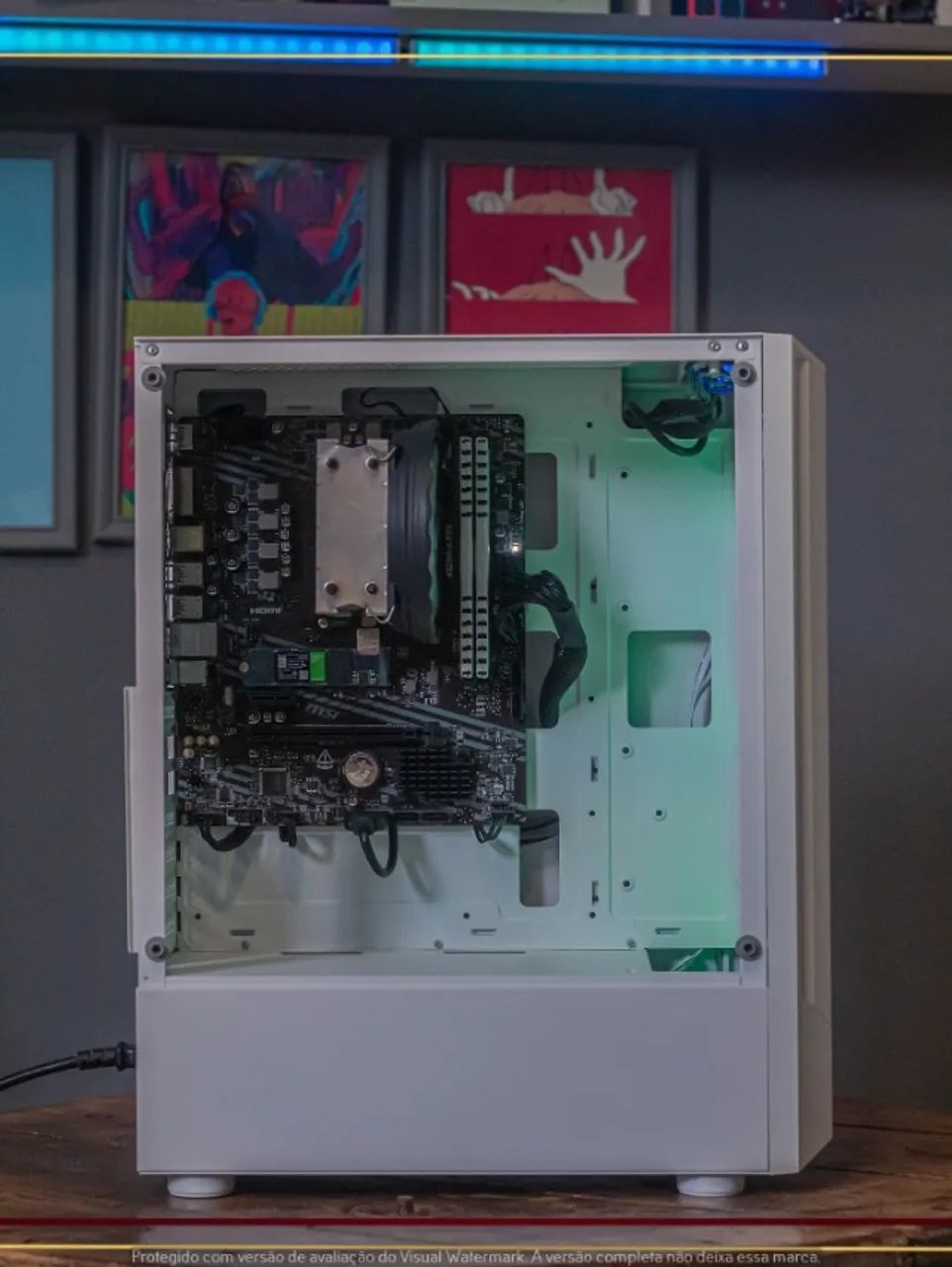 Setup Ryzen 5 5600GT, 16gb, 512gb NVMe, Fonte 500W, Gabinete Risemode + 3 Fans ARGB - Foto 2