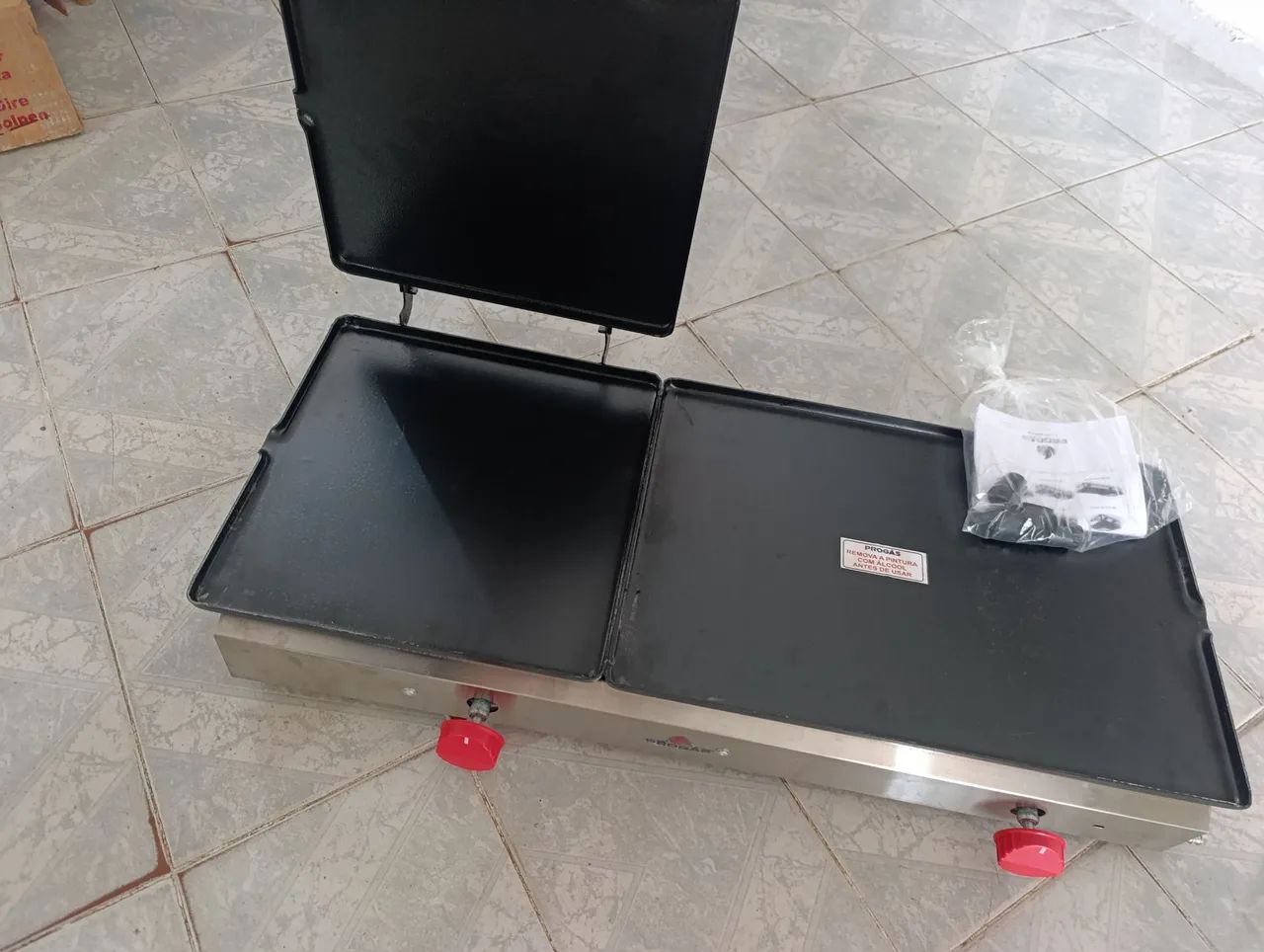 Chapa de lanches nova, nunca foi usada - Foto 2