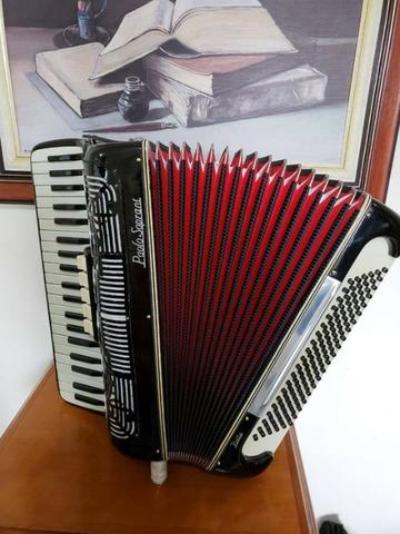 Acordeon Paolo Soprani 120 Baixos Preta - Foto 3