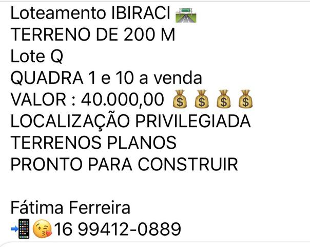 Terreno IBIRACI