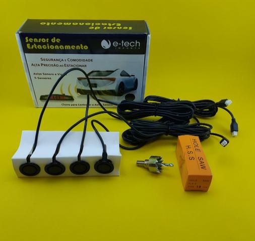 4 Pontos ( Reposição ) Sensor de Ré ( Preto 19mm ) Novo