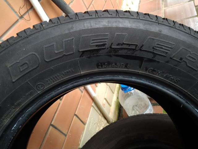 Kit estepe pneu bridgestone + roda ferro original Fiat toro - Foto 2