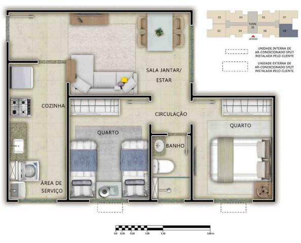 Apartamento de 2 quartos no Passaré - Foto 6