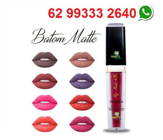 Linha de Batons Matte Hábito Cosméticos 10 Unidades