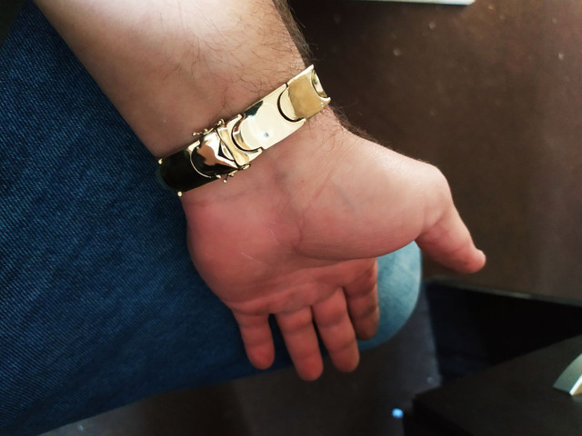 Bracelete escamado moeda antiga - Foto 4