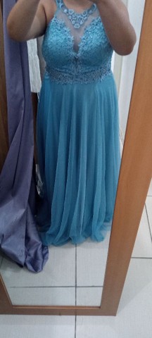 Vestido de festa azul serenity - Foto 4