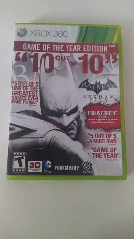 Jogo Batman Arkham City - Xbox 360 Mídia Física Usado