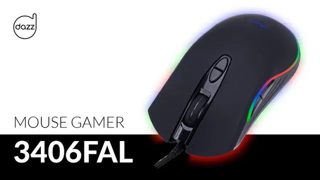 Mouse Gamer Dazz 3406FAL 6400 dpi USB 2.0 Preto