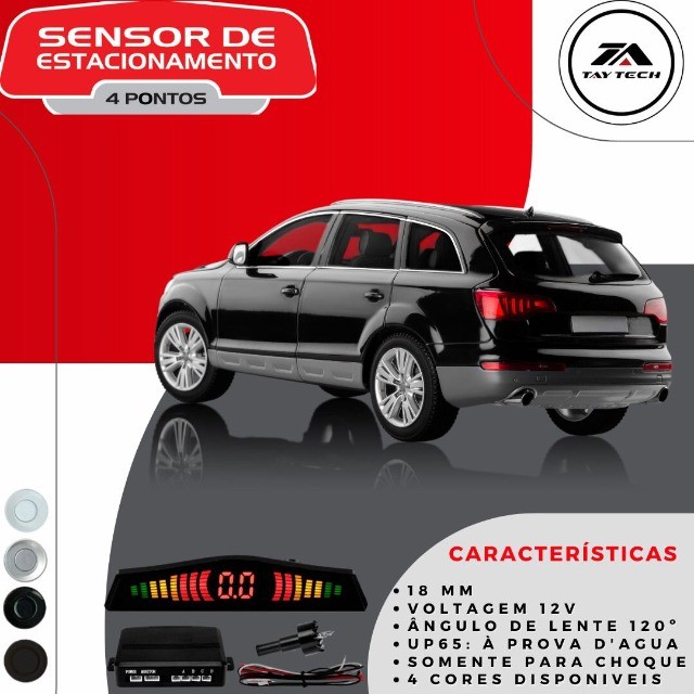 Sensor De Estacionamento Com Display lcd 