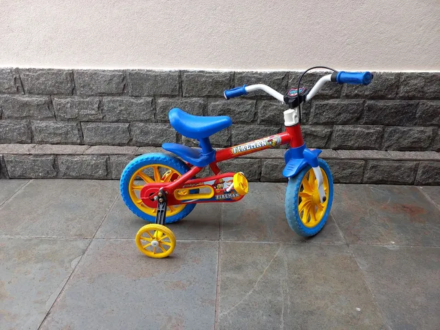 Bicicleta Caloi Barbie Aro 12 - Rosa+Azul