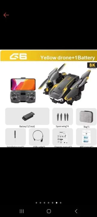 Drone Q6 camera 8k fotografia aérea Dual câmera estabilidade  - Foto 3