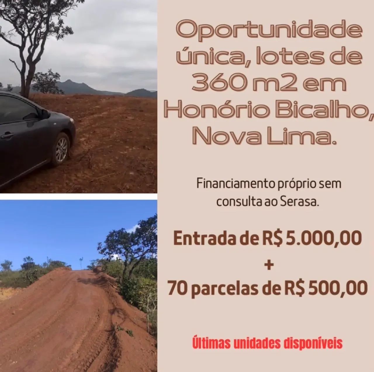 Lotes de 360m² em Honório Bicalho, Nova Lima - Oportunidade única!