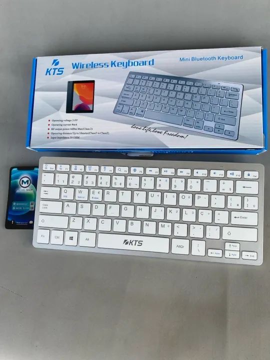 Teclado Bluetooth sem fio novo - Foto 2