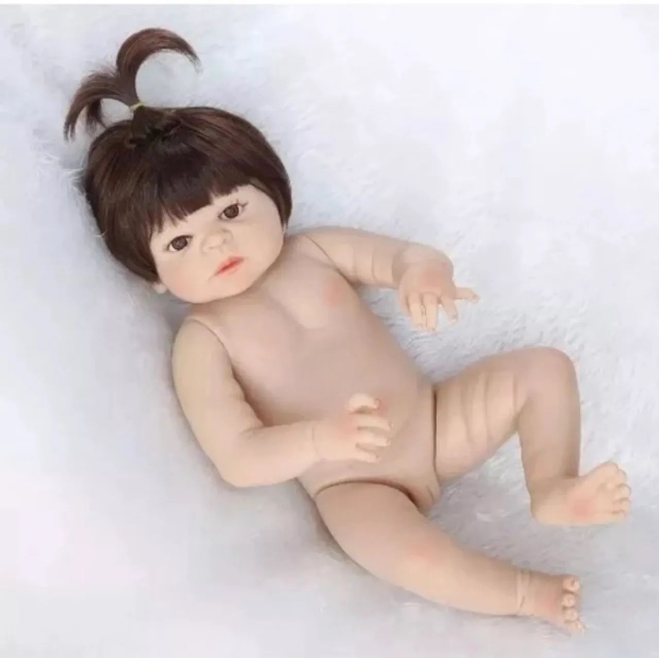 Boneca reborn 56 cm 100% silicone nova - Foto 2