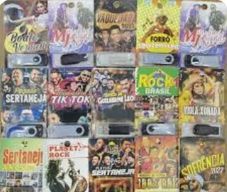 Pen Drives com Músicas Diversas -