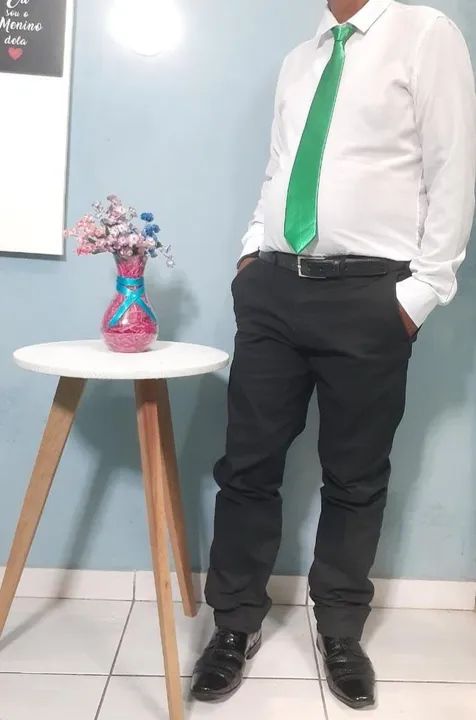 Terno Masculino Preto Novo para aluguel - Foto 5