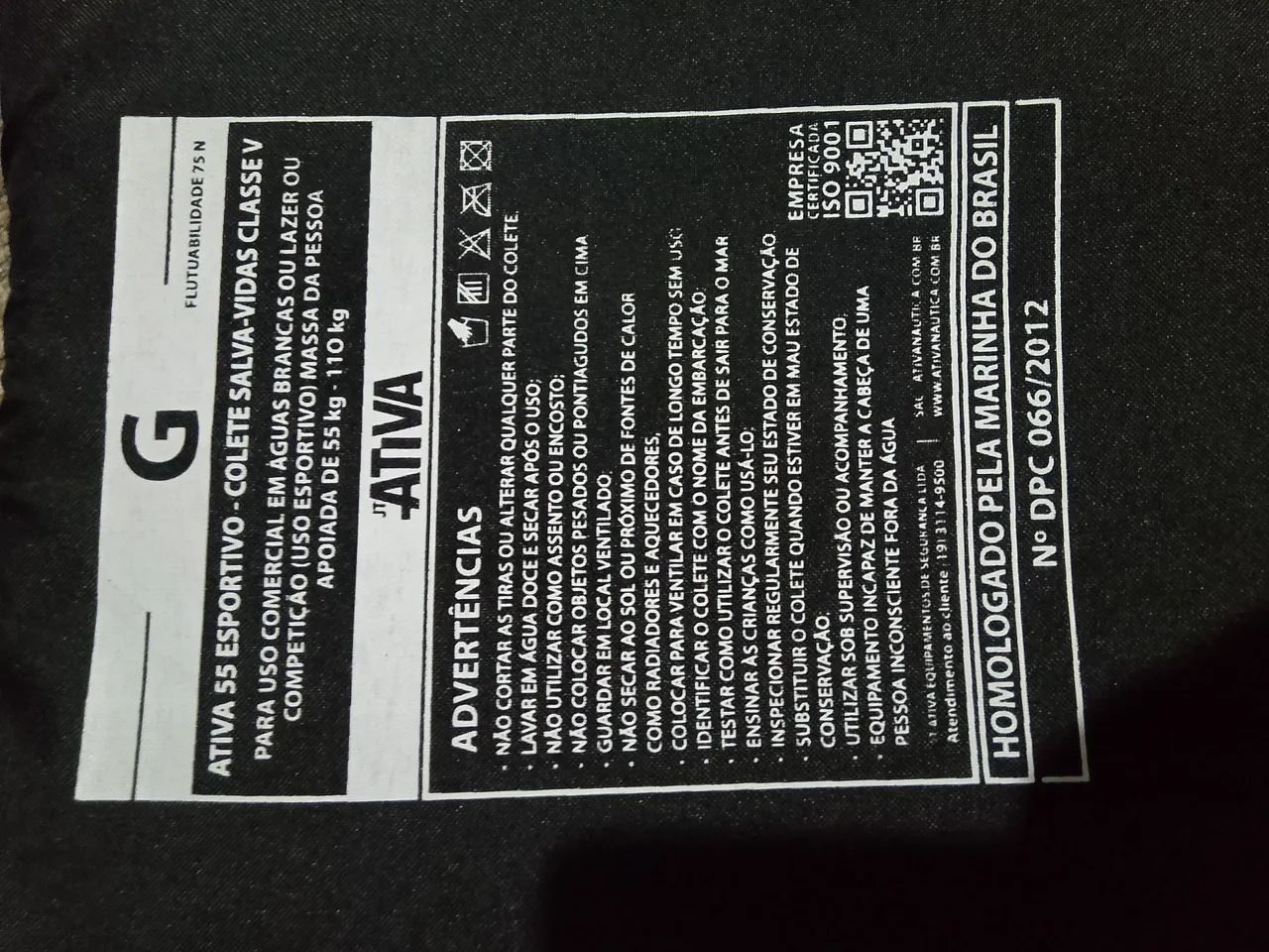 Colete Salva-Vidas Ativa 55 Esportivo - Classe V