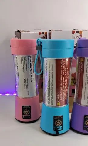 MINI LIQUIDIFICADOR PORTATIL RECARREGÁVEL 380ML - Foto 3