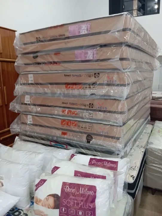 COLCHÃO DE CASAL NOVO MOLAS ENSACADAS 