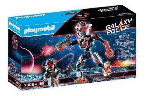 Brinquedo Playmobil Pirata Galático Robô Da Sunny 70024