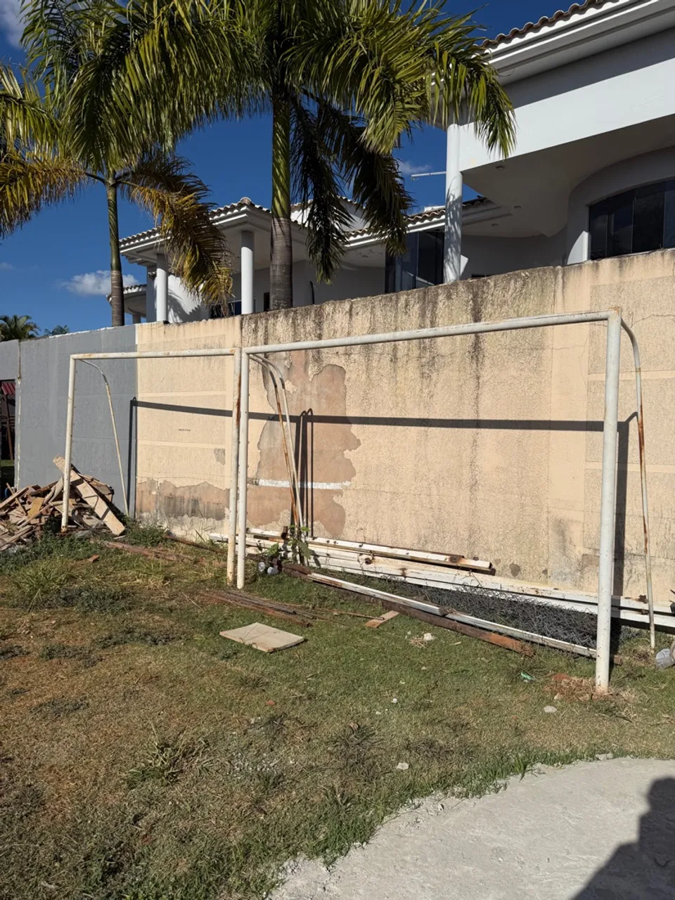 Traves de campo de futebol