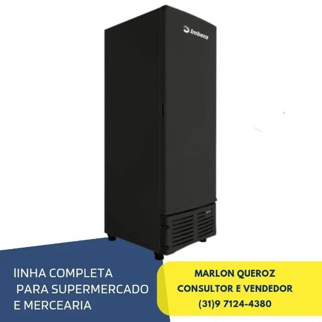 Freezer Imbera Porta Cega Preto 127/220v