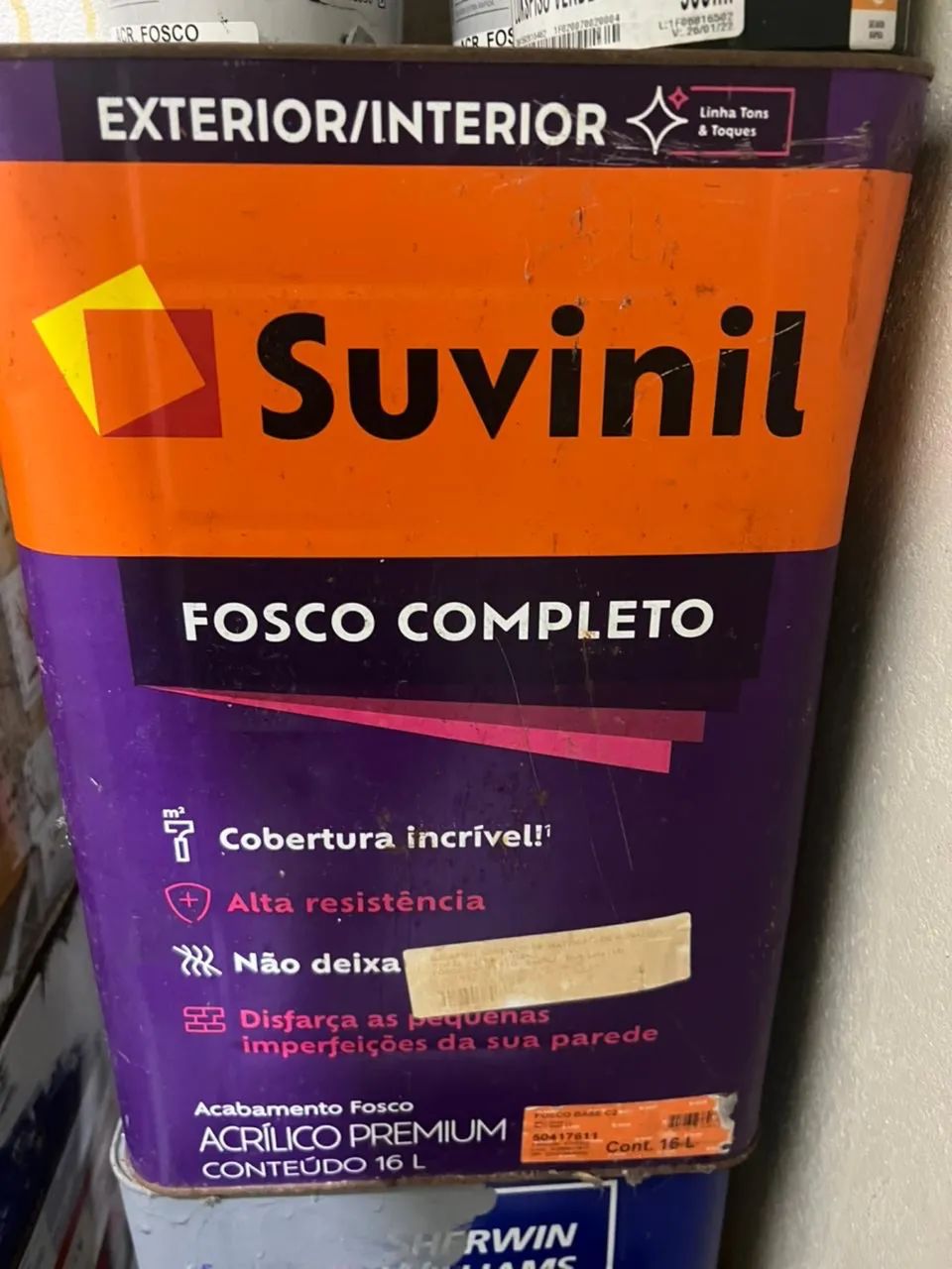 Tinta Sherwin Williams Litoral semi acetinado cor cinza escuro - Foto 2