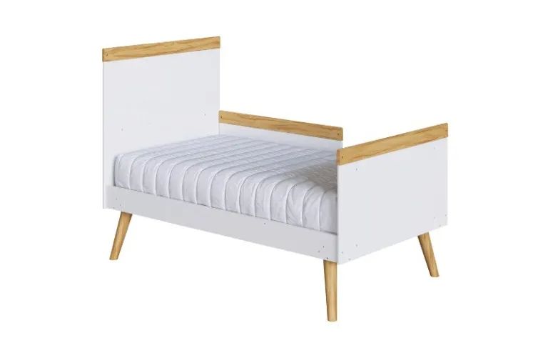 Berço Cama Americano Sky, 100% MDF - Peroba - Foto 3