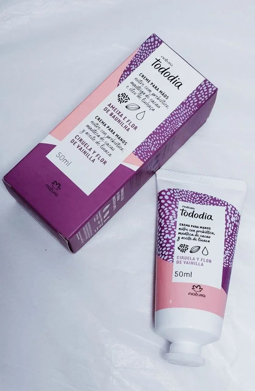 Creme para Mãos Ressecadas Natura Ameixa e Flor de Baunilha 50ml