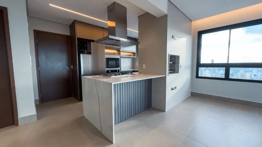 Blanc Casa Design, 137m, 3 suites, semi mobiliado, Setor Bueno, 38 andar vista parque vaca - Foto 5