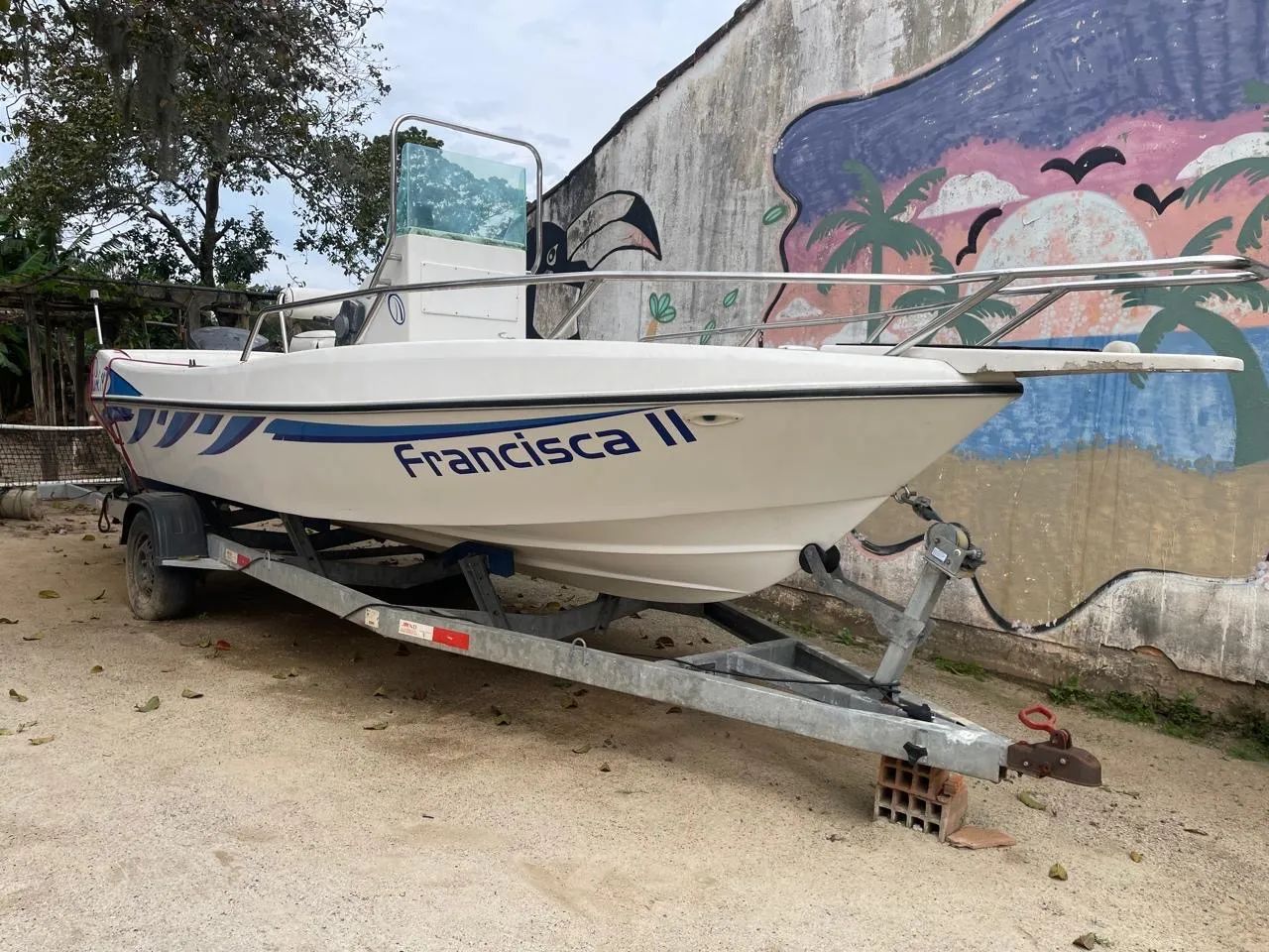 Lancha motor 2 tempos