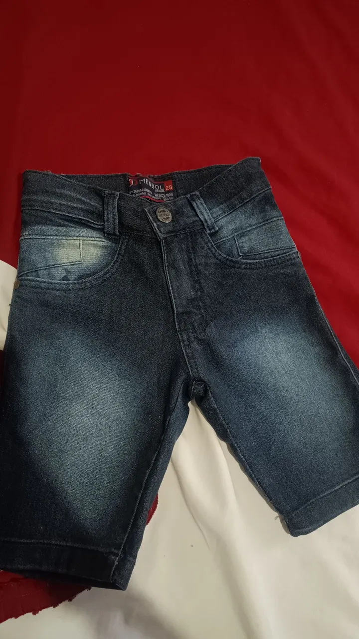 Bermuda Jeans Infantil - MENBOL tamanho 28