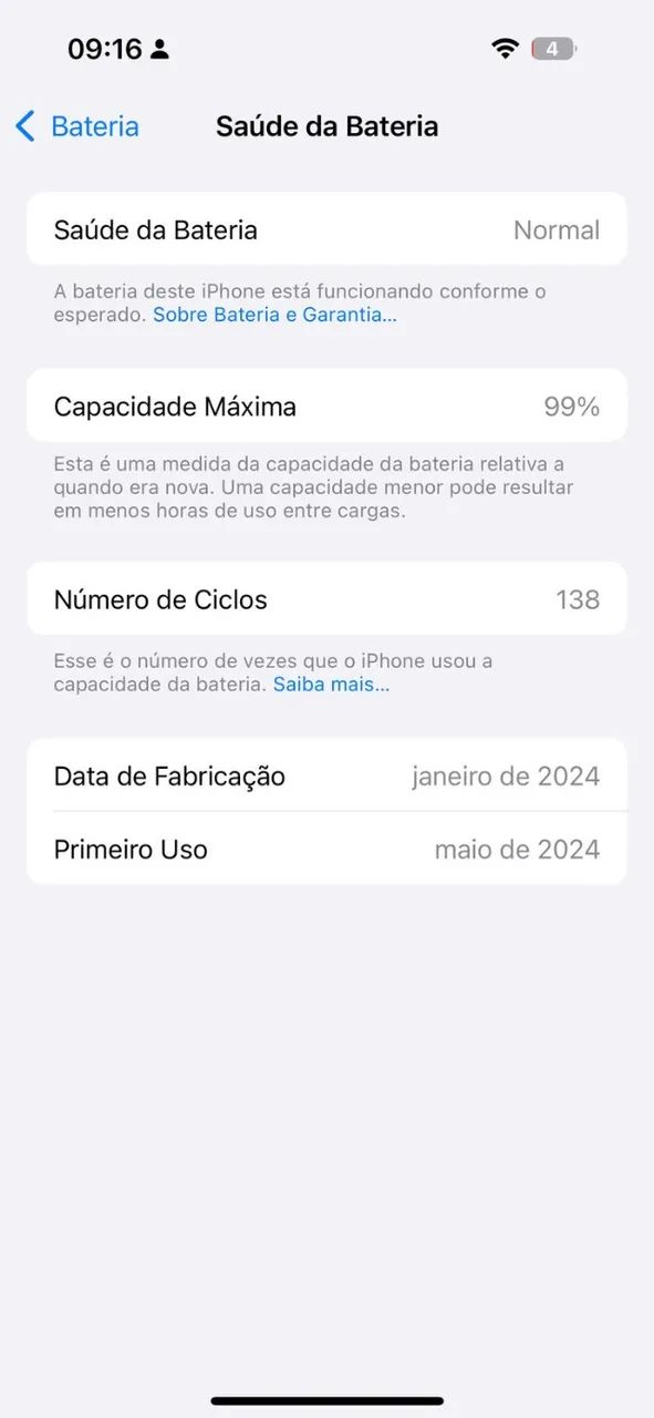 iPhone 15 128GB Saúde 99% EUA LEIA!!! - Foto 3